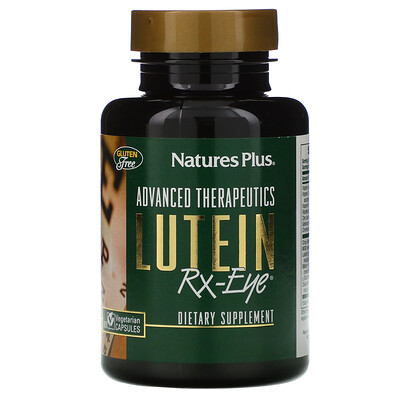 Nature's Plus Advanced Therapeutics, Лютеин для Зрения, 60 растительных капсул
