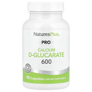 NaturesPlus‏, פרו סידן D-גלוקוראט 600, 90 כמוסות (600 מ"ג לכמוסה)