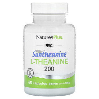 NaturesPlus, Pro, Suntheanine L-Theanine 200, 60 Capsules (100 mg per Capsule)