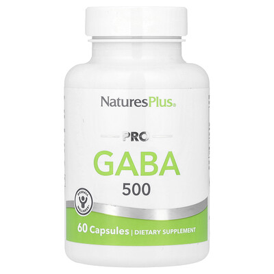 NaturesPlus, PRO GABA 500, 60 cápsulas (500 mg por cápsula)