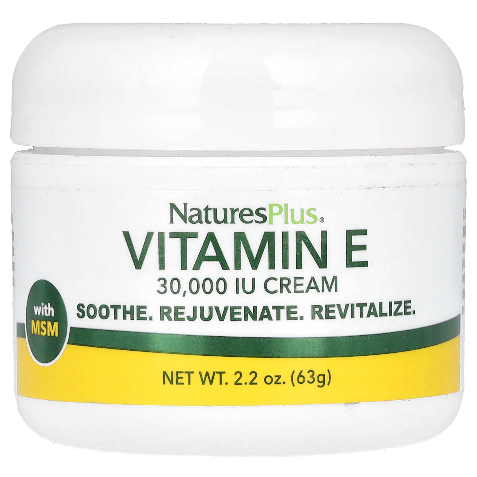 NaturesPlus (네이처스플러스), 비타민E 크림, 30,000IU, 63g(2.2oz)