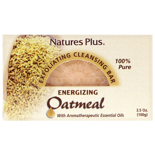 Nature's Plus‏, Oatmeal Exfoliating Cleansing Bar, 3.5 oz. (100 g)