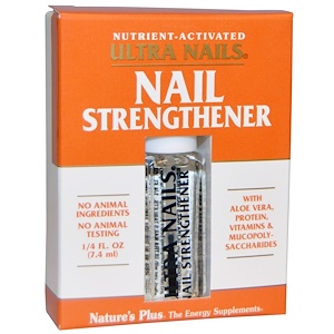 Nature's Plus, Ultra Nails, средство для укрепления ногтей, 1/4 жидкой унции (7,4 мл)