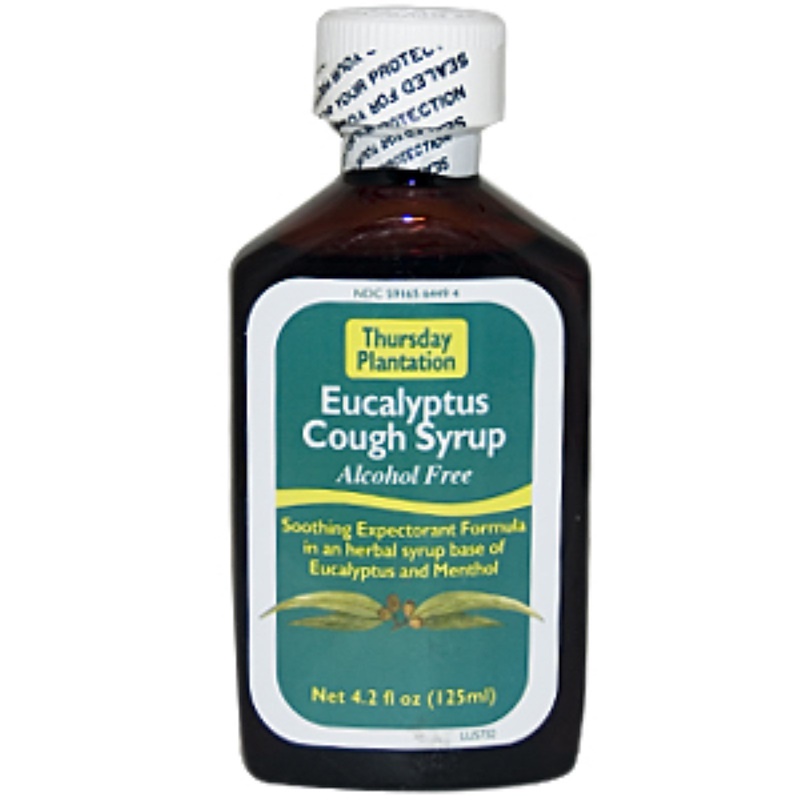 Nature's Plus, Thursday Plantation, Eucalyptus Cough Syrup, Alcohol