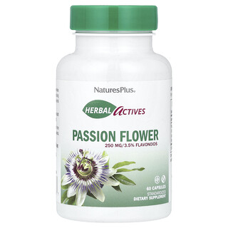 NaturesPlus, Herbal Actives, Passion Flower, 250 mg, 60 Capsules