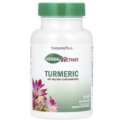 Naturesplus , Herbal Actives, Turmeric, 400 Mg, 60 Capsules