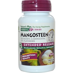 Отзывы о Натурес Плюс, Herbal Actives, Mangosteen, Extended Release, 500 mg, 30 Tablets