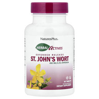 NaturesPlus, Herbal Actives, St. John's Wort, 450 mg, 60 Tablet