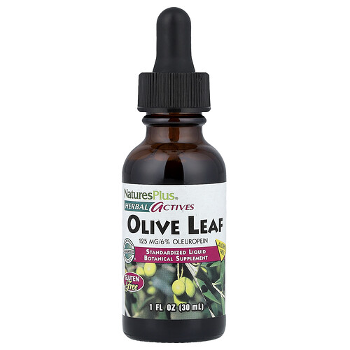 NaturesPlus, Herbal Actives, Olivenblatt, alkoholfrei, 30 ml (1 fl. oz.)