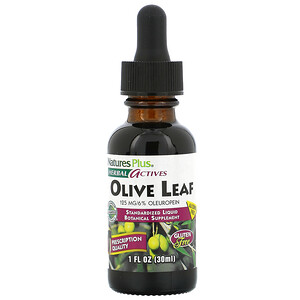 Отзывы о Натурес Плюс, Herbal Actives, Olive Leaf, Alcohol Free, 1 fl oz (30 ml)