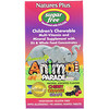 Nature's Plus, مصدر الحياة، موكب الحيوانات، للمضغ من قبل الأطفال، مكمل متعدد الفيتامينات والمعادن، خالي من السكر، بالنكهات الطبيعية المتنوعة، 90 حيوان