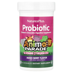 Дитячий пробіотик Natures Plus Animal Parade Probiotic, 30 жувальних таблеток - Ягоди