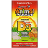 Nature's Plus, Source of Life, Animal Parade, Vitamina D3, Sabor Natural a Cereza Negra, 500 IU, 90 Animales