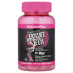 Вітаміни для дівчаток-підлітків NaturesPlus Power Teen For Her Лісові ягоди 60 жувальних таблеток