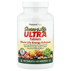 Source Of Life®, засіб для підвищення загальної енергії, без заліза, 180 таблеток