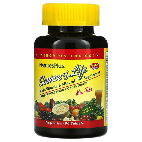 Nature's Plus, Source Of Life, Multi-Vitamin & Mineral Supplement With ...