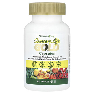 NaturesPlus, Source of Life®, Gold, The Ultimate Multivitamin Supplement, 90 Capsules