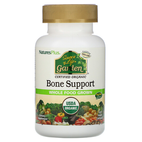 Source of Life Garden, Organic Bone Support, 120 Vegan Capsules