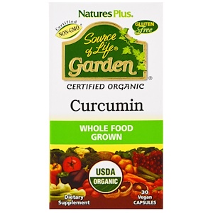 Nature's Plus, Source of Life Garden, Curcumin, 30 Vegan Capsules
