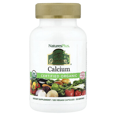 Product Image for NaturesPlus, Source of Life , Garden , Calcium, 120 Vegan Capsules