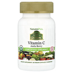 Source of Life Garden®, органічний вітамін C, ягоди амли, 60 веганських капсул