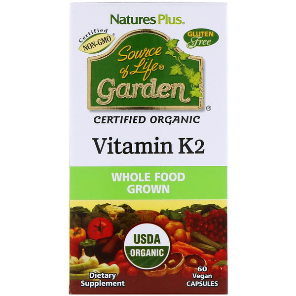 Nature's Plus, Витамин K2 (М7), 60 капсул