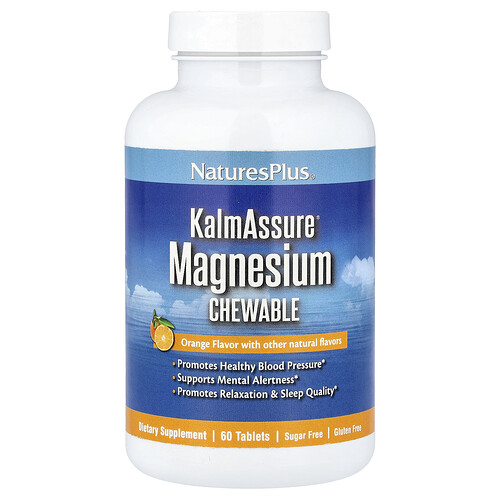Naturesplus KalmAssure®, Magnesium Chewable, Orange, 60 Tablets