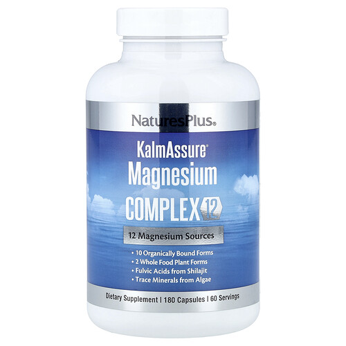 Naturesplus KalmAssure®, Magnesium Complex 12, 180 Capsules