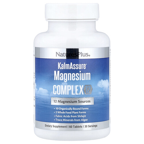 Naturesplus KalmAssure®, Magnesium Complex 12, 60 Tablets