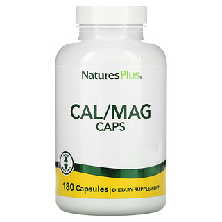 Nature's Plus, Cal/Mag Caps, Calcium und Magnesium, 180 Kapseln