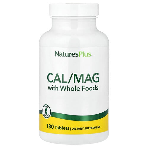 Naturesplus Cal/Mag with Whole Foods, 180 Tablets