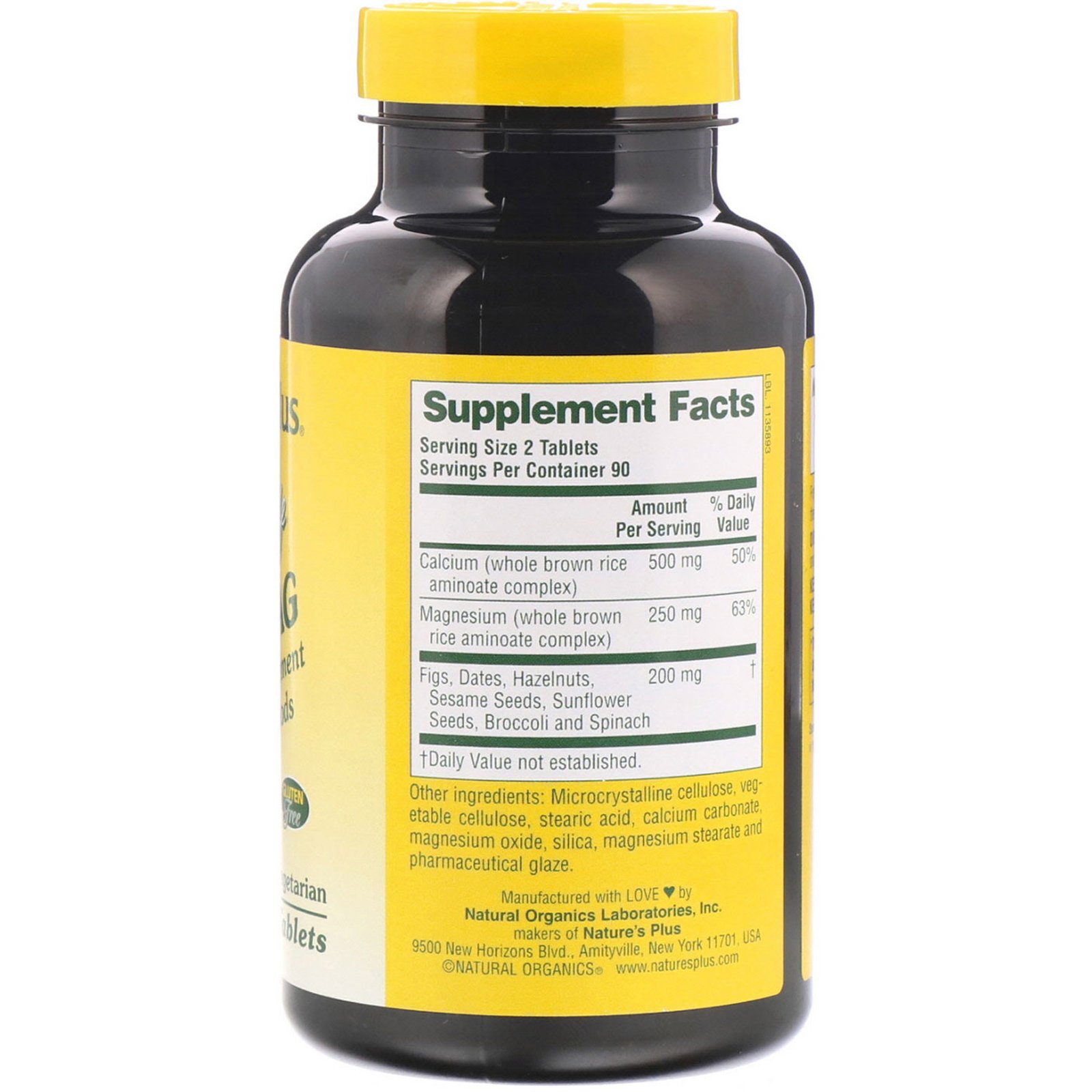 Nature's Plus, Source of Life, Cal/Mag, Mineral Supplement w/ Whole ...