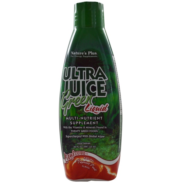 Nature's Plus, Ultra Juice Green Liquid, MultiNutrient Supplement