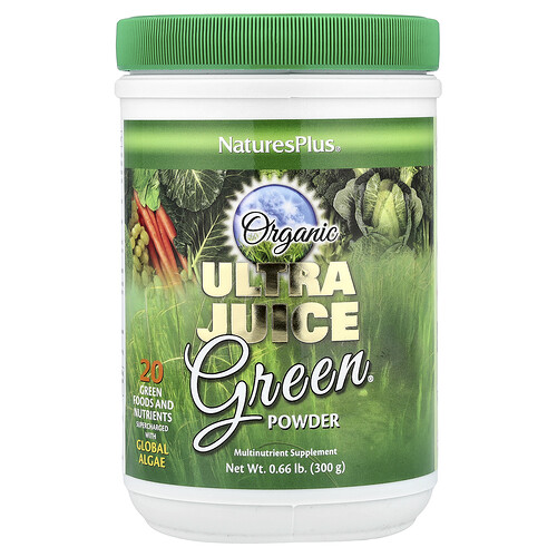 Naturesplus Organic Ultra Juice Green® Powder, 0.66 lb (300 g)