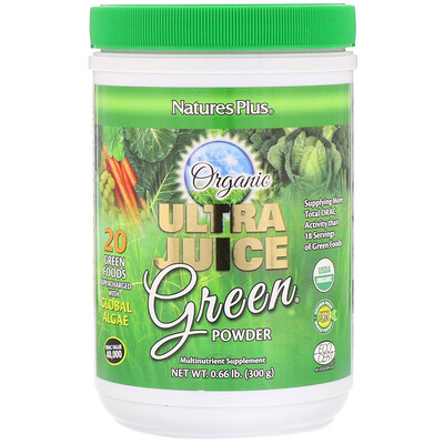 

Зеленый Порошок Ultra Juice, 0,66 фунта (300 г)