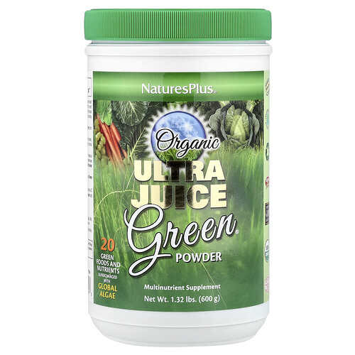 Naturesplus Organic Ultra Juice Green Powder, 1.32 lbs (600 g)