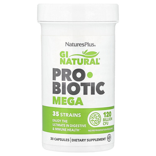 NaturesPlus, GI Natural® Probiotic Mega, 30 Capsules