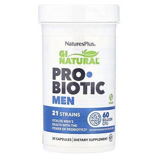 NaturesPlus, GI Natural®, Probiotic Men, 30 Capsules