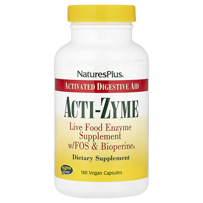 Product Image for NaturesPlus, Acti-Zyme, 180 Vegan Capsules