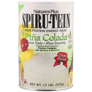 Отзывы о Натурес Плюс, Spiru-Tein, High Protein Energy Meal, Pina Colada, 1.2 lbs (525g)