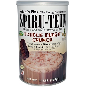 Отзывы о Натурес Плюс, Spiru-Tein, High Protein Energy Meal, Double Fudge Crunch, 1.1 lbs (495 g)