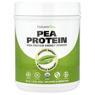 NaturesPlus, Protéines de pois, Non aromatisées, 500 g