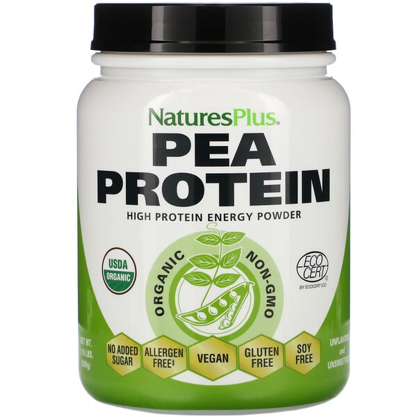 Organic Pea Protein Powder, 1.10 lbs (500 g)