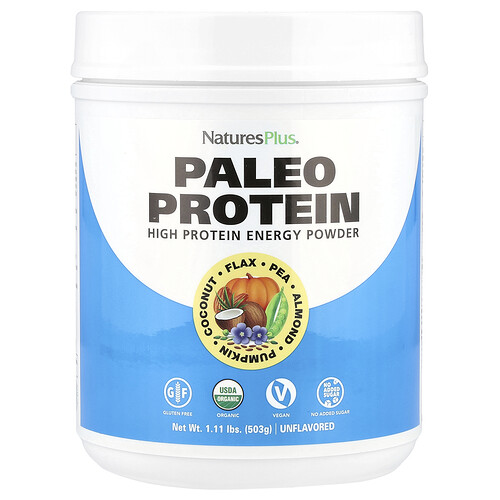 Naturesplus Paleo Protein Powder, Unflavored , 1.11 lbs (503 g)