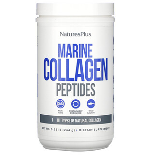 Nature's Plus, Péptidos de colágeno marino, 244 g (0,53 lb)