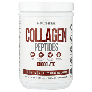 NaturesPlus, 콜라겐 펩타이드, 초콜릿 맛, 378g(0.83lb)