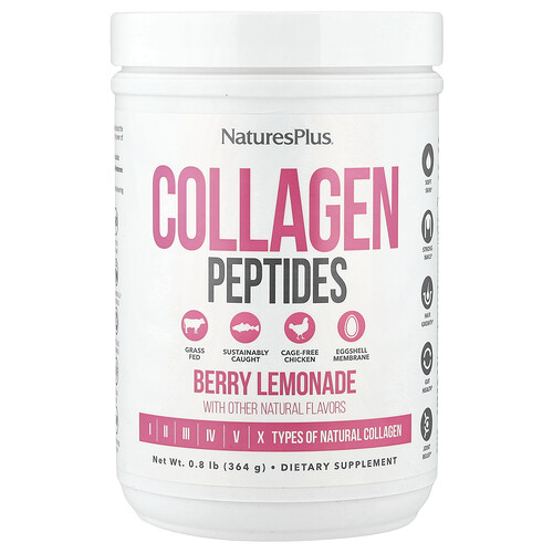Naturesplus Collagen Peptides, Berry Lemonade, 0.8 lbs (364 g)