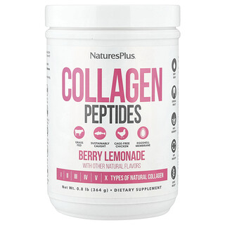 NaturesPlus, Kollagenpeptide, Beerenlimonade, 364 g (0,8 lbs.)