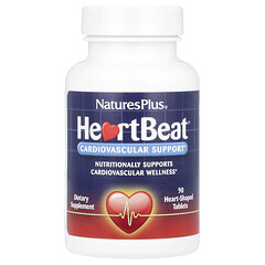 HeartBeat, для підтримки серцево-судинної системи, 90 таблеток у формі серця