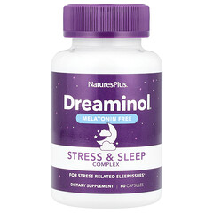 Dreaminol®, комплекс проти стресу та сну, без мелатоніну, 60 капсул